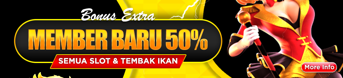 BONUS MEMBER BARU 50% 
